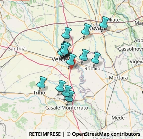 Mappa Viale Rossella Marceddu, 13012 Prarolo VC, Italia (9.82412)