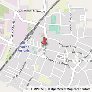 Mappa Viale 4 Novembre, 16, 13046 Livorno Ferraris, Vercelli (Piemonte)