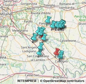 Mappa Via Yitzhak Rabin, 26817 San Martino in Strada LO, Italia (11.0435)