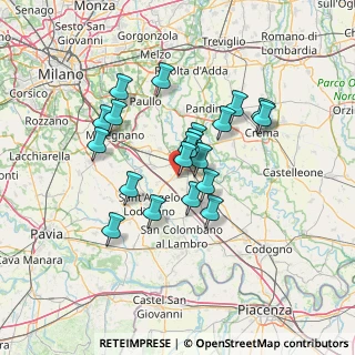 Mappa Piazza Vivaldi, 26854 Cornegliano Laudense LO, Italia (11.248)