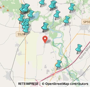 Mappa Via Bussolata, 10035 Mazzè TO, Italia (5.0495)