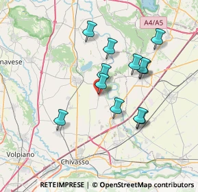 Mappa Via Bussolata, 10035 Mazzè TO, Italia (6.3475)