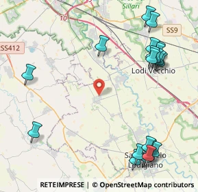 Mappa Via Don Giuseppe Ottolo, 26853 Caselle Lurani LO, Italia (5.5525)