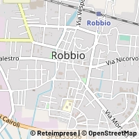 Mapa Robbio