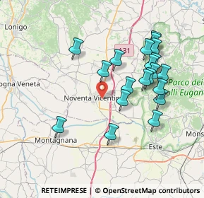 Mappa Via Croce di Pietra, 36025 Noventa Vicentina VI, Italia (7.3435)