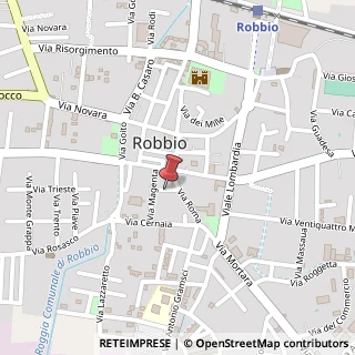 Mappa Via G. Mazzini, 1/5, 27038 Robbio, Pavia (Lombardia)