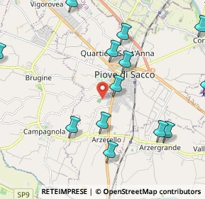 Mappa Via Bernardo da Piove, 35028 Piove di Sacco PD, Italia (2.48692)