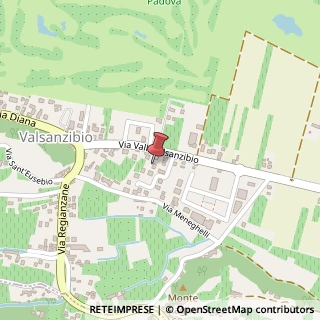 Mappa Via Valli Valsanzibio, 32, 35030 Galzignano Terme, Padova (Veneto)