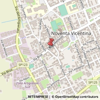 Mappa Via Giacomo Matteotti, 101, 36025 Noventa Vicentina, Vicenza (Veneto)