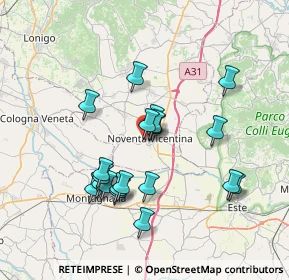 Mappa Via del Lavoro, 36025 Noventa Vicentina VI, Italia (6.69)