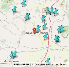 Mappa Via del Lavoro, 36025 Noventa Vicentina VI, Italia (5.2345)