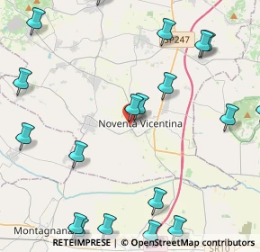 Mappa Via del Lavoro, 36025 Noventa Vicentina VI, Italia (5.865)