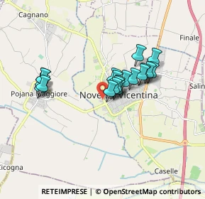 Mappa Via del Lavoro, 36025 Noventa Vicentina VI, Italia (1.3465)