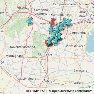 Mappa Via F. Petrarca, 35030 Galzignano Terme PD, Italia (9.58625)
