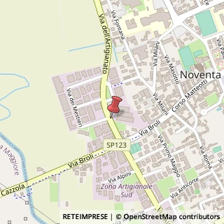 Mappa Via delle Arti, 8, 36025 Noventa Vicentina, Vicenza (Veneto)