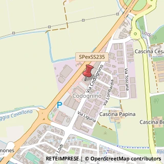 Mappa Via Codognino, 38, 26854 Cornegliano Laudense, Lodi (Lombardia)