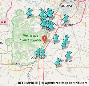 Mappa 35041 Battaglia Terme PD, Italia (6.91294)