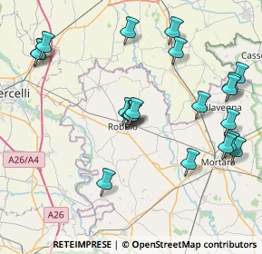 Mappa Via Nicorvo, 27038 Robbio PV, Italia (9.049)