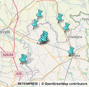 Mappa Via Nicorvo, 27038 Robbio PV, Italia (5.63333)