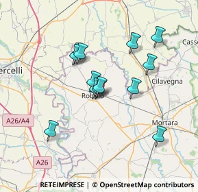 Mappa Via Nicorvo, 27038 Robbio PV, Italia (5.99077)