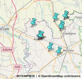 Mappa Via Nicorvo, 27038 Robbio PV, Italia (6.37455)