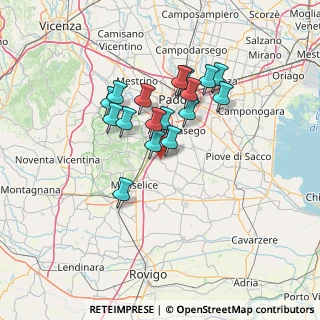 Mappa Via Roma, 35020 Due Carrare PD, Italia (11.06647)