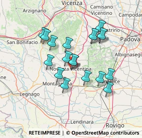 Mappa Viale Ungheria, 36025 Noventa Vicentina VI, Italia (11.97737)