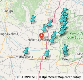 Mappa Via Antonio Fogazzaro, 36025 Noventa Vicentina VI, Italia (8.102)