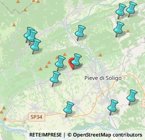 Mappa Via Antonio Vivaldi, 31010 Farra di Soligo TV, Italia (4.81462)