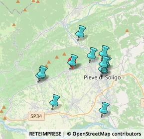 Mappa Via Antonio Vivaldi, 31010 Farra di Soligo TV, Italia (3.33833)