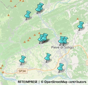 Mappa Via Antonio Vivaldi, 31010 Farra di Soligo TV, Italia (3.72667)