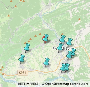 Mappa Via Antonio Vivaldi, 31010 Farra di Soligo TV, Italia (4.09455)