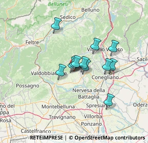 Mappa Via Antonio Vivaldi, 31010 Farra di Soligo TV, Italia (9.22917)