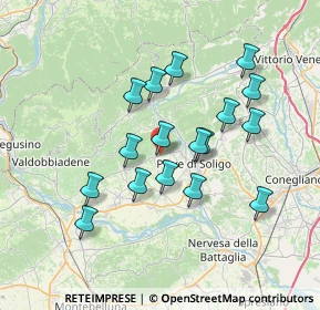 Mappa Via Antonio Vivaldi, 31010 Farra di Soligo TV, Italia (6.40235)