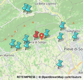 Mappa Via Antonio Vivaldi, 31010 Farra di Soligo TV, Italia (2.11167)