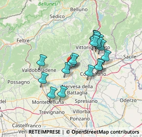 Mappa Via Brando Brandolini, 31050 Pieve di Soligo TV, Italia (11.43944)