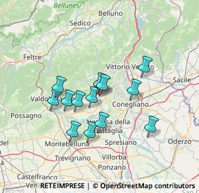 Mappa Via Brando Brandolini, 31050 Pieve di Soligo TV, Italia (11.06231)