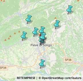 Mappa Via Brando Brandolini, 31050 Pieve di Soligo TV, Italia (2.51)