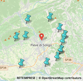 Mappa Via Brando Brandolini, 31050 Pieve di Soligo TV, Italia (4.26308)