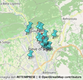 Mappa Via Brando Brandolini, 31050 Pieve di Soligo TV, Italia (0.952)
