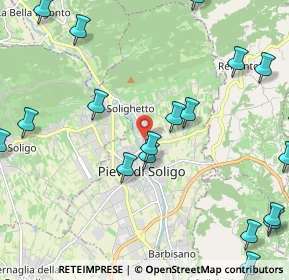 Mappa Via Brando Brandolini, 31050 Pieve di Soligo TV, Italia (2.9575)