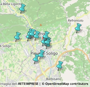 Mappa Via Brando Brandolini, 31050 Pieve di Soligo TV, Italia (1.50643)