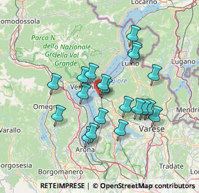 Mappa Via Miralago, 21014 Laveno-Mombello VA, Italia (12.133)