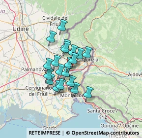 Mappa Via P. Zorutti, 34072 Farra d'Isonzo GO, Italia (9.0345)