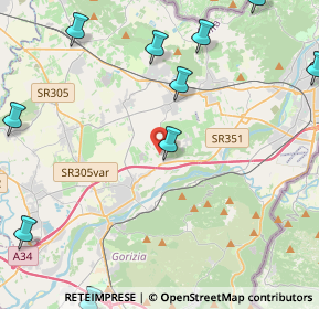 Mappa Via P. Zorutti, 34072 Farra d'Isonzo GO, Italia (6.69154)