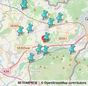 Mappa Via P. Zorutti, 34072 Farra d'Isonzo GO, Italia (3.865)
