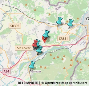 Mappa Via P. Zorutti, 34072 Farra d'Isonzo GO, Italia (2.58455)