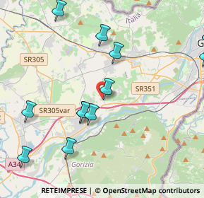 Mappa Via P. Zorutti, 34072 Farra d'Isonzo GO, Italia (5.34)