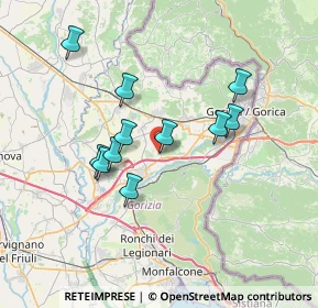 Mappa Via P. Zorutti, 34072 Farra d'Isonzo GO, Italia (6.15091)