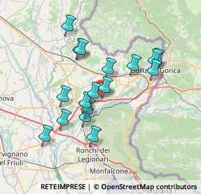 Mappa Via P. Zorutti, 34072 Farra d'Isonzo GO, Italia (6.35118)